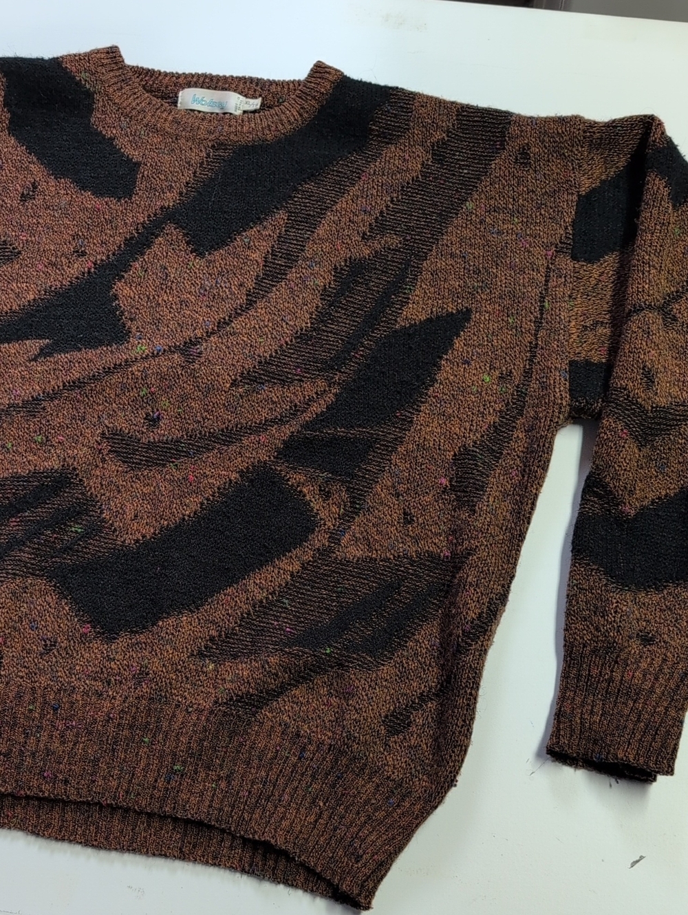 Vintage Wolsey Patterned Crewneck Sweater